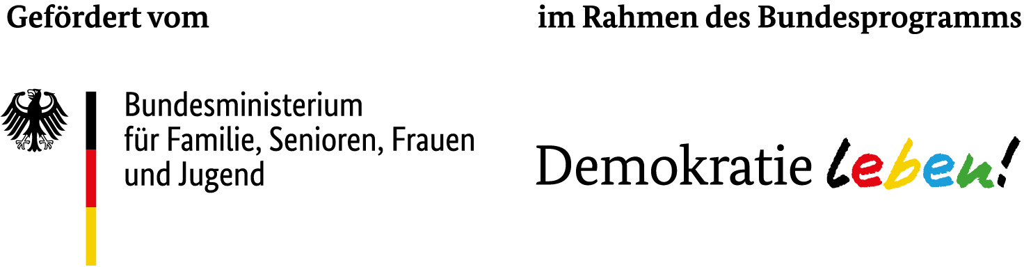 Logo BMFSFJ Bundesprogramm "Demokratie Leben!"